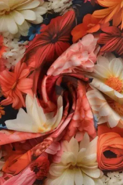 Viscose - Real Multicolor Bouquet of Flowers Beperkt Aanbod