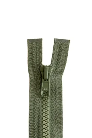 Voordeelprijs Bloktand Rits Deelbaar 45cm - 566 - Legergroen