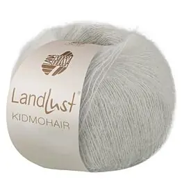 Actieprijs Lana Grossa Landlust Kidmohair kl.17 zilvergrijs