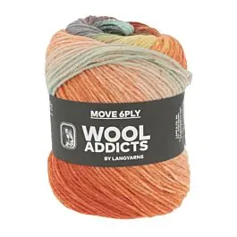 Weekendaanbieding Lang Yarns Move Wool Addicts kl.9 6-draads sokkenwol 100gr.
