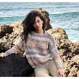 Uitverkoop Lana Grossa trui in patentpatroon breien van Gomitolo Hippie G15,m16