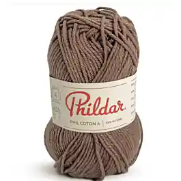 Alleen Vandaag Phildar Phil Coton 4 kl.Marron Glace
