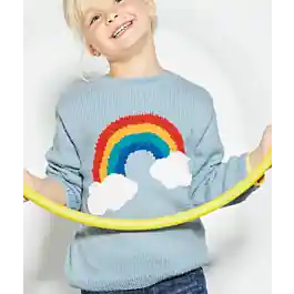 Uitverkoop Phildar kinder trui breien van Phil Partner 3,5 & Phil Douce (696, M1)