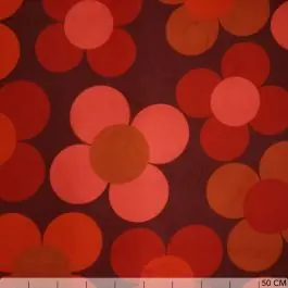 Snelle Levering Poncho stof grote bloemen