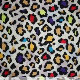 Poncho stof panterprint multicolor Laatste Versie