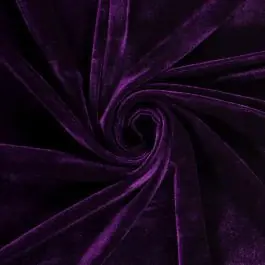 Gecertificeerd Plain Fluweel donkerpaars