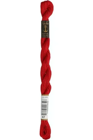 Anchor Perle 47 kersen rood borduurgaren 5 gram dikte 5 Op = Op