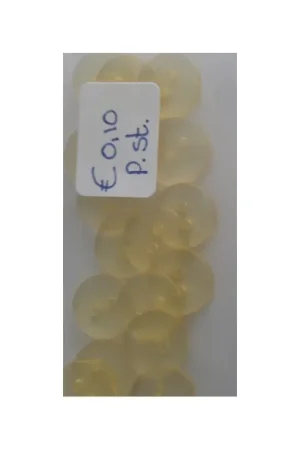 Dagaanbieding knopen doorzichtig geel 13mm 21 stuks