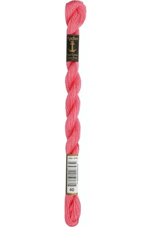 Uitverkoop Anchor Perle 40 licht roze borduurgaren 5 gram dikte 5