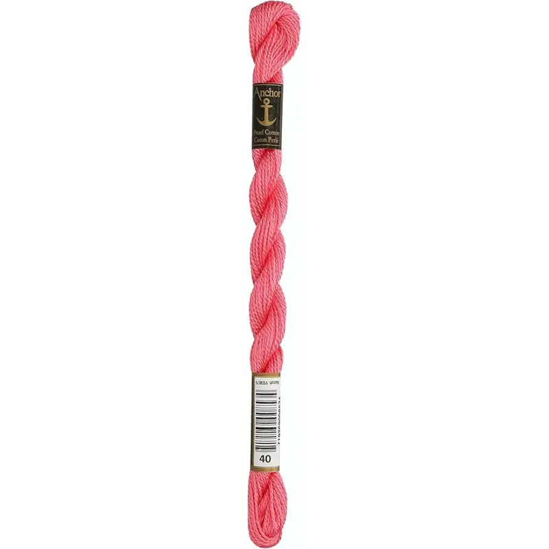 Uitverkoop Anchor Perle 40 licht roze borduurgaren 5 gram dikte 5