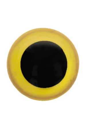 dierenogen 24 mm zwart/geel veiligheidssluiting Finale Uitverkoop