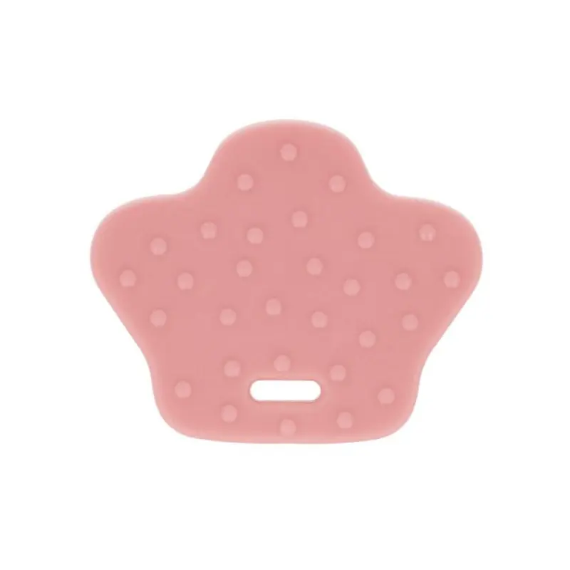 BIJTRING DIERENPOOT MET NOPPEN 68X57MM roze Laatste Kans