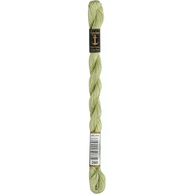 Bestel Nu Anchor Perle 260 pistache groen borduurgaren 5 gram dikte 5
