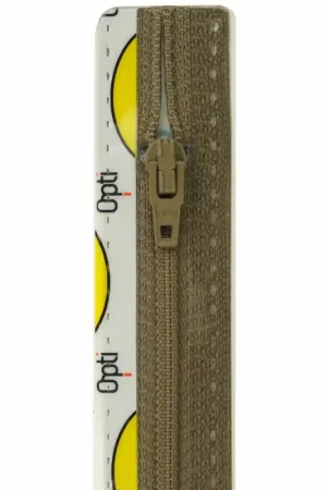Veilige Betaling Opti S40 kleur 884 bruin spiraalrits 4mm niet deelbaar 12-22cm