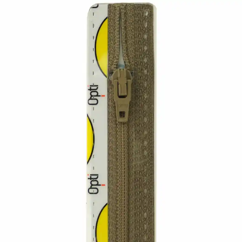 Veilige Betaling Opti S40 kleur 884 bruin spiraalrits 4mm niet deelbaar 12-22cm