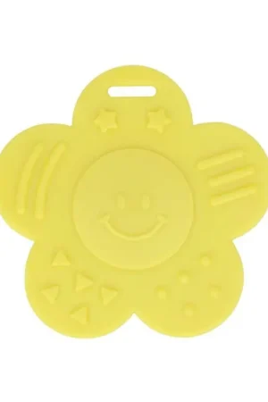 Uitverkoop BIJTRING BLOEM DICHT 60MM geel