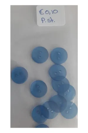 Speciale Aanbieding knopen doorzichtigblauw 13 mm 12 stuks