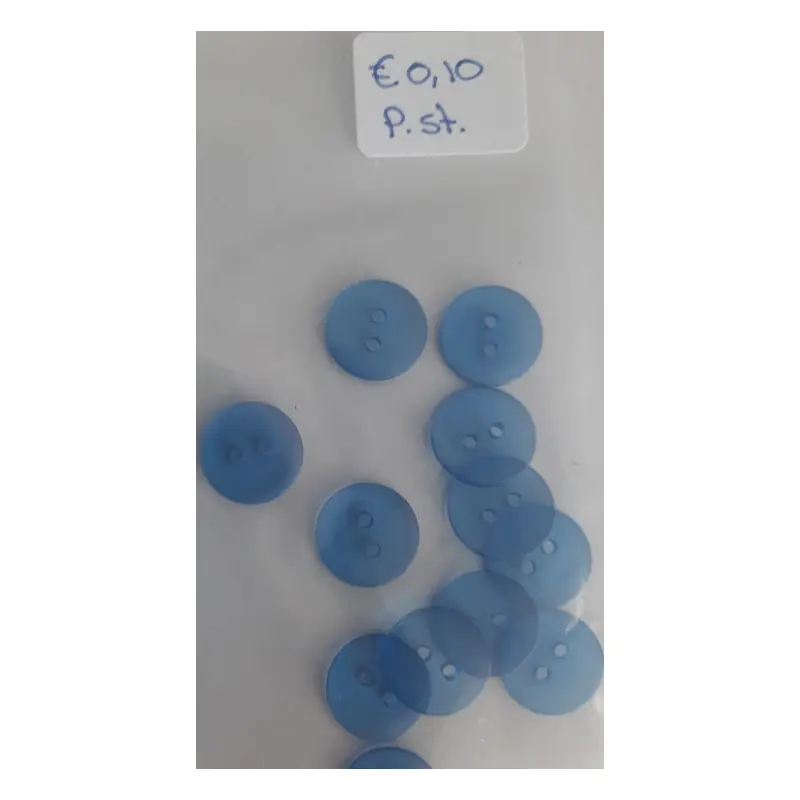 Speciale Aanbieding knopen doorzichtigblauw 13 mm 12 stuks