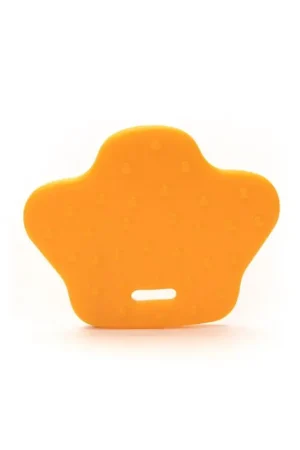 BIJTRING DIERENPOOT MET NOPPEN 68X57MM d geel Betaalbaar