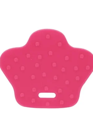 BIJTRING DIERENPOOT MET NOPPEN 68X57MM fuchsia Lage Kosten