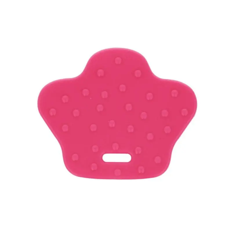 BIJTRING DIERENPOOT MET NOPPEN 68X57MM fuchsia Lage Kosten