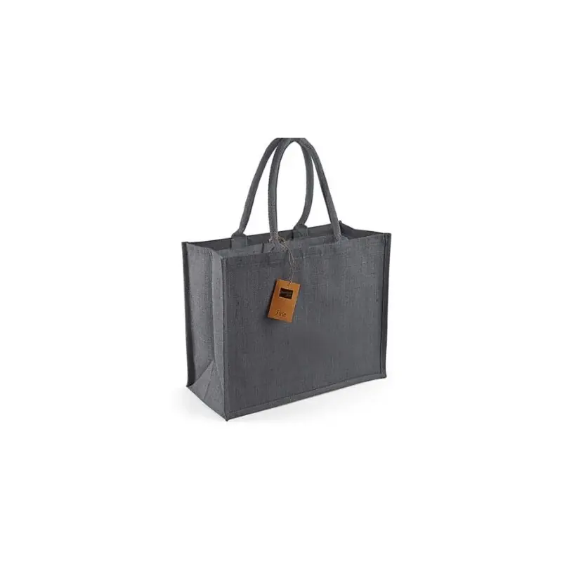 Aanbieding Jute tas middel grijs