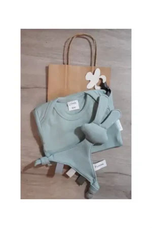Babypakket Line Stone green romper( je kan het) met snoes tut Koop Vandaag