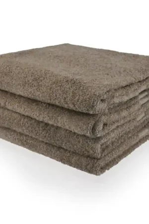 Badlaken 70 x 140 cm taupe dk Alleen Vandaag