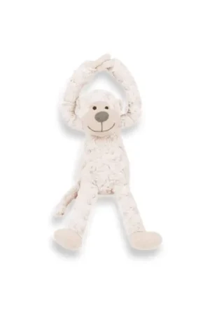 Flitsaanbieding Slinger aapje, handjes met klittenband 45cm offwhite