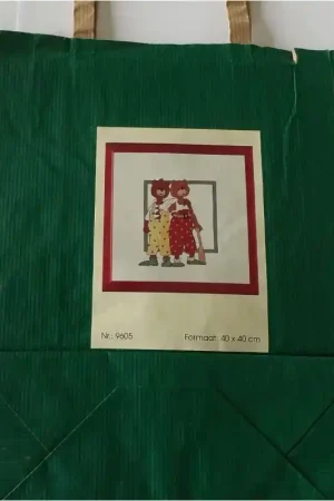 Exclusieve Aanbieding Borduurpakket beren2 40 x 40 cm 9605