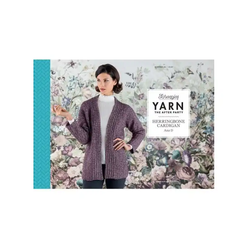 YARN THE AFTER PARTY NO.29 HERRINGBONE CARDIGAN DE Snelle Levering