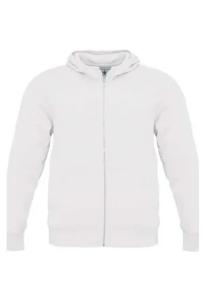 B&C Monster Men Full Zip Hoodie met rits wit XL Lage Kosten
