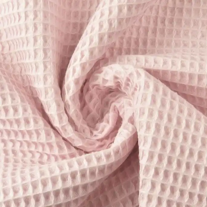 Wafel Katoen Lichtroze Exclusieve Aanbieding