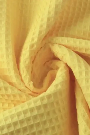 Wafel Katoen Geel Rechtstreeks Van De Fabrikant