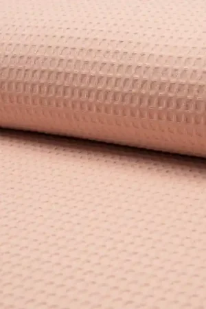 Wafel Katoen Zalmroze Flitsaanbieding