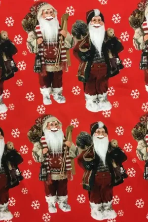 Voordeelprijs Tricot Katoen Kerstmannen