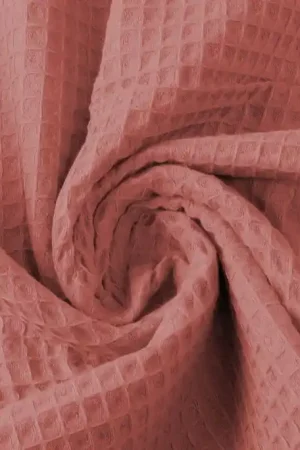 Wafel Katoen Dusty Oudroze Meest Verkocht