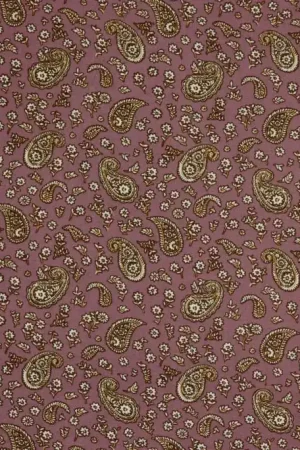 Viscose Radiance Paisley Mauve Seizoensaanbieding