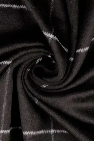 Viscose\\/Polyester Ruit Zwart Lage Prijs