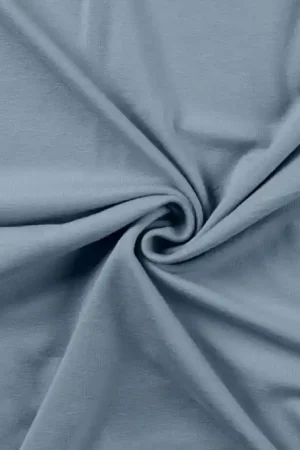 Viscose Tricot De Luxe Dusty Blauw Direct Beschikbaar