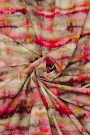 Viscose Stretch Tie Dye Strepen Bestseller