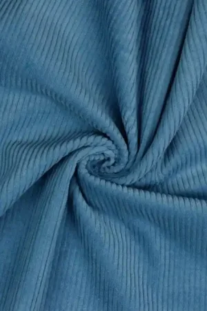 Washed Cord Blauw Gratis Verzending