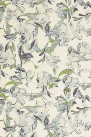 Viscose Linnen Bladeren Ecru Nu Kopen