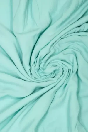 Viscose Polyester \\"Cupro Touch\\" Pastel Turquoise Must-Have