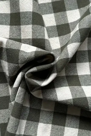 Zware Katoen Ruit Kaki Beste Prijs