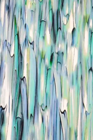 Viscose Jersey Abstract Groen\\/Paars Speciale Aanbieding