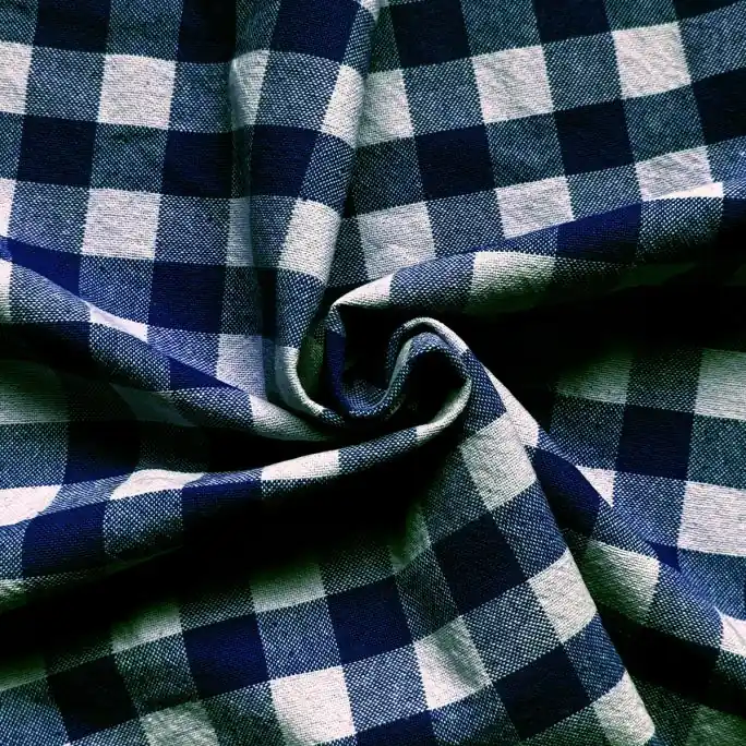 Zware Katoen Ruit Blauw Betaalbaar
