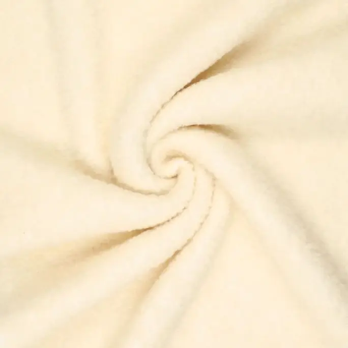 Wol\\/Polyester Bouclé Gebroken Wit Gecertificeerd