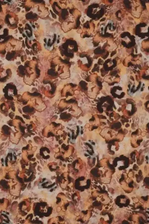 Viscose\\/Polyester Panter Oranje Meest Verkocht