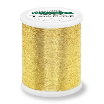 Madeira Metallic brilliant gold 6, 1000m Dagaanbieding